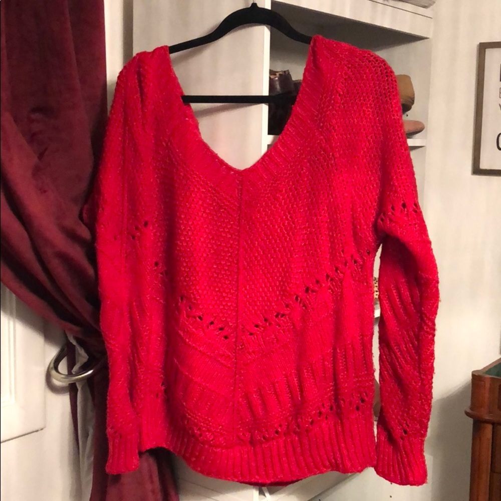 Red sweater